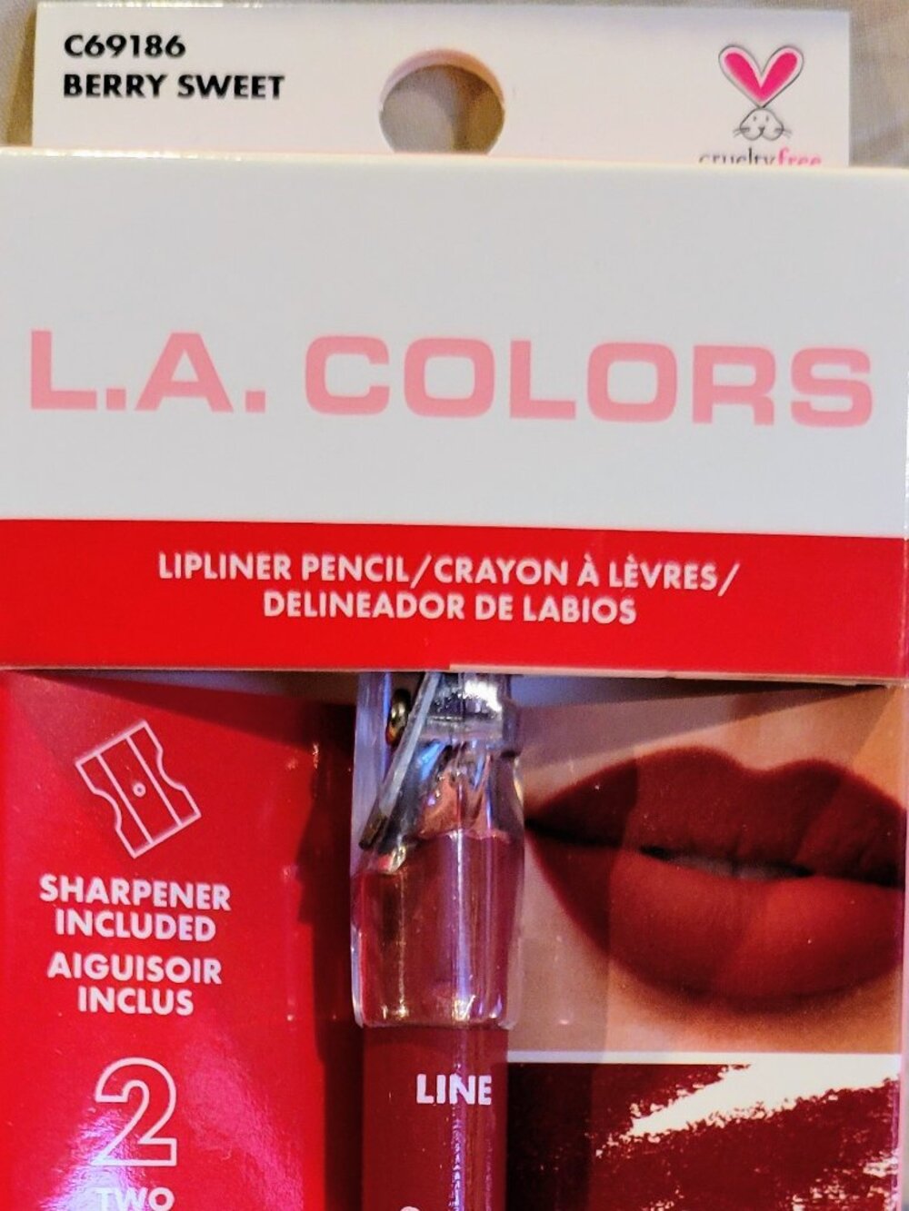 NWT💋 L.A. COLORS Dual Lipliner w/built in pencil sharpener – Colors: All 5 💋 - Picture 2 of 6